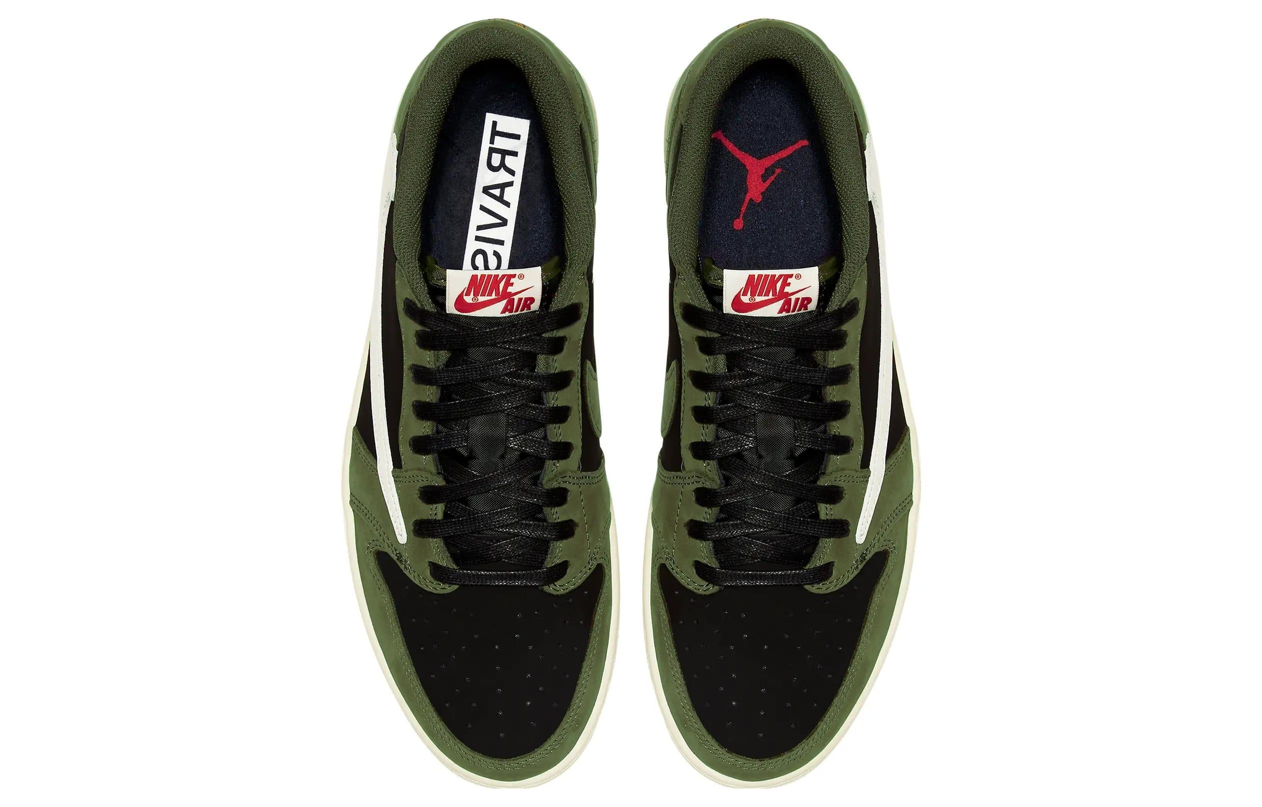 Retro Low Top Sneakers - Olive Green Edition